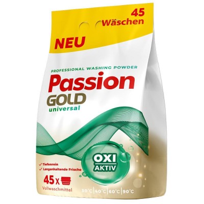 Стиральный порошок Passion Gold Professional Universal 2.7 кг, 45 циклов стирки, п/э (4260145998921)