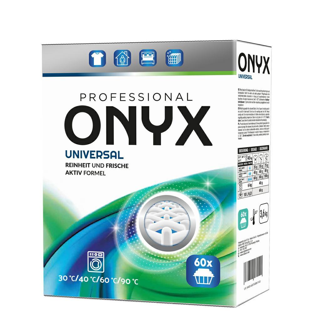 Стиральный порошок ONYX Professional Vollwaschmittel 3,6 кг, для всех типов вещей, 60 циклов стирки, (4260145998433)