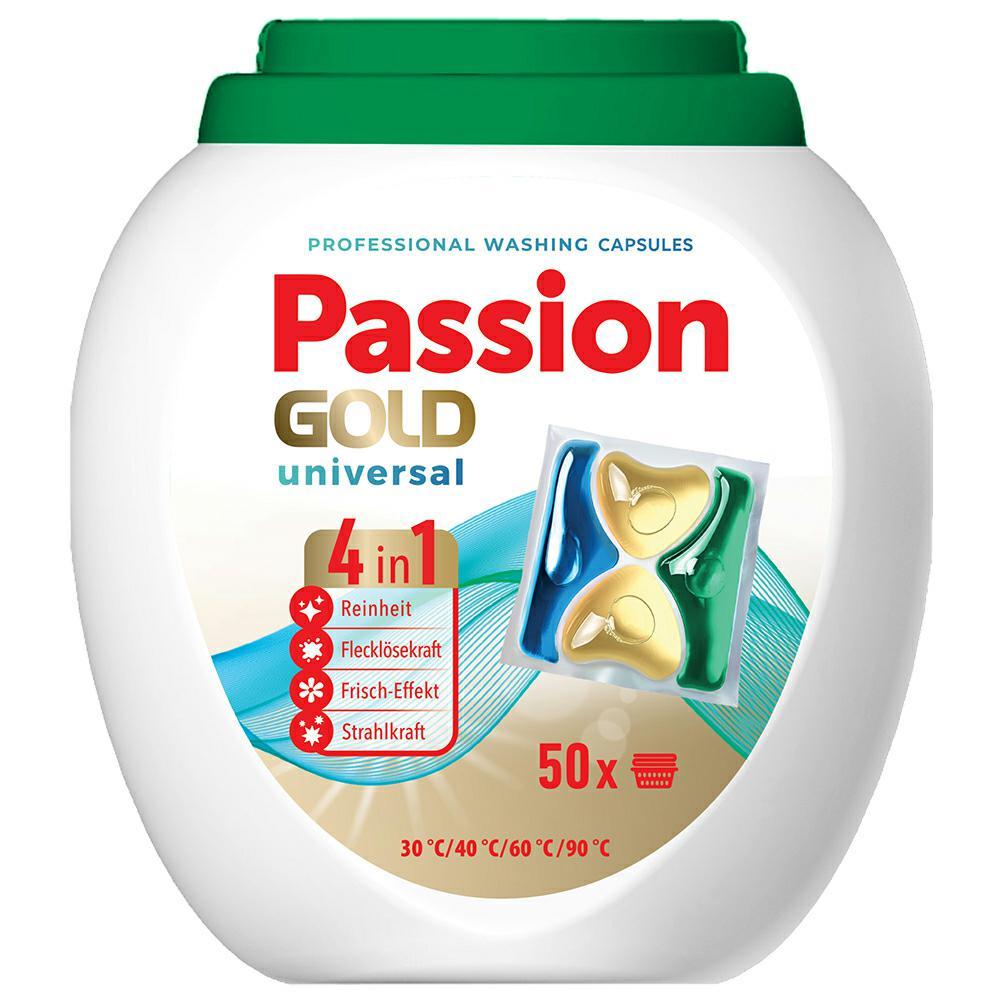 Капсулы для стирки Passion Gold Professional 4in1 Universal 50 шт, для всех типов вещей, (4262466440264)