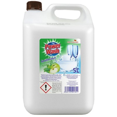 Средство для мытья посуды с запахом яблока и мяты Power Wash Spulmittel Apfel+Minze 5л (4260145991601)