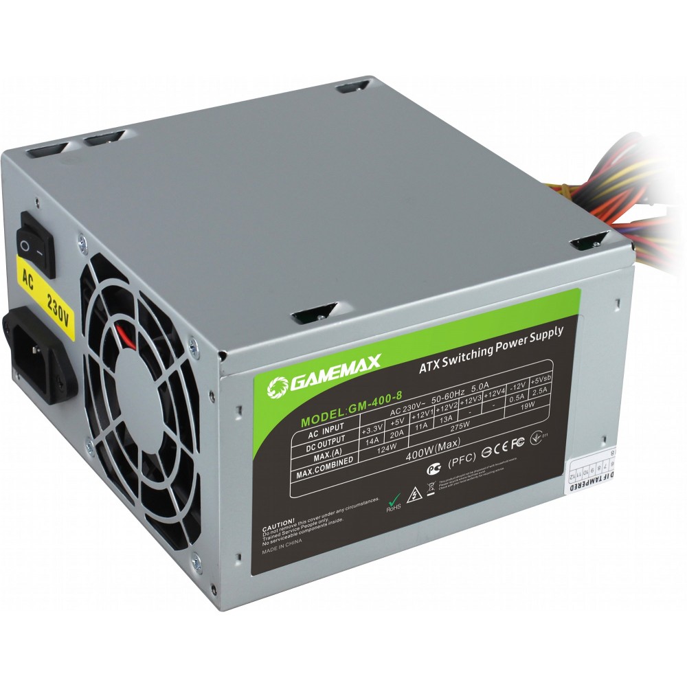 Блок живлення GameMax GM-400-8CM, 400W bulk