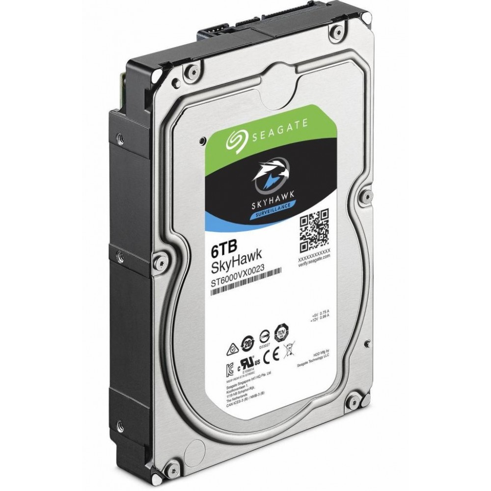 Накопитель HDD SATA 6.0TB Seagate SkyHawk Surveillance 256MB (ST6000VX001)