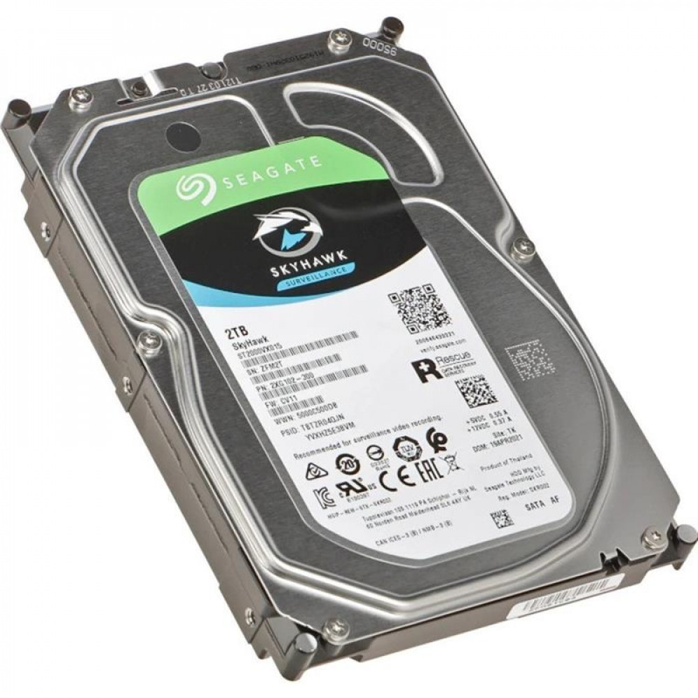 Накопитель HDD SATA 2.0TB Seagate SkyHawk Surveillance 256MB (ST2000VX015)