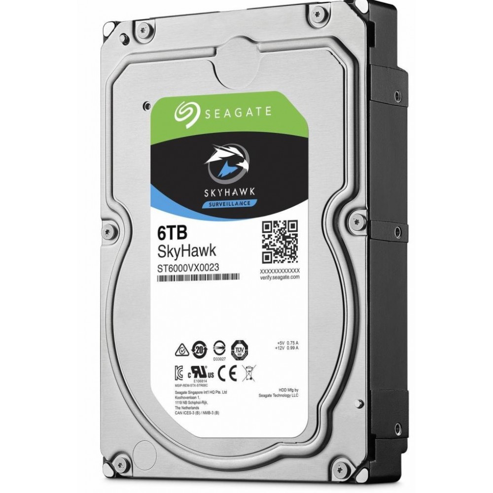 Накопитель HDD SATA 6.0TB Seagate SkyHawk Surveillance 256MB (ST6000VX001)