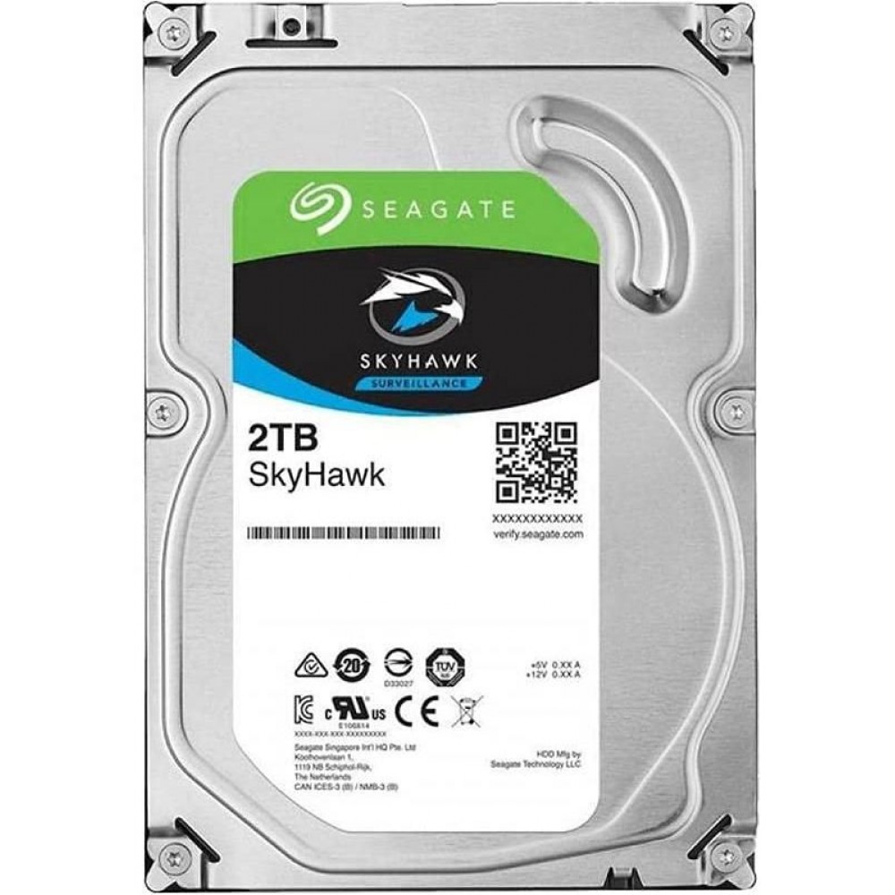 Накопитель HDD SATA 2.0TB Seagate SkyHawk Surveillance 256MB (ST2000VX015)