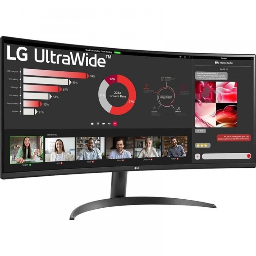 Монiтор LG 34" 34WR50QC-B VA Black Curved