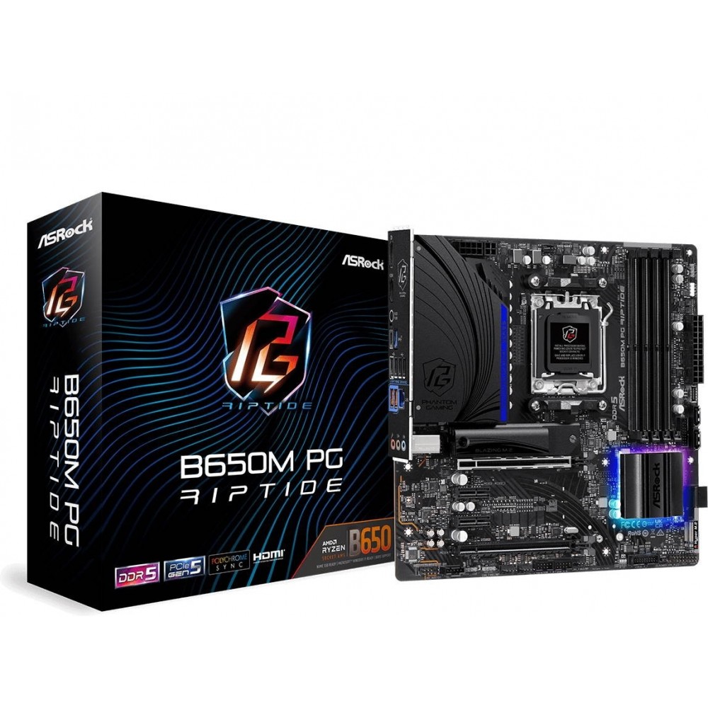 Материнская плата ASRock B650M PG Riptide Socket AM5