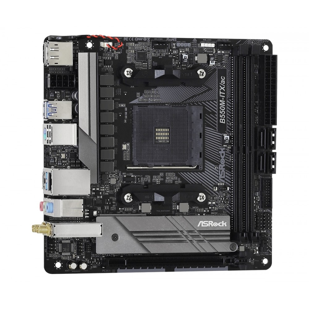 Материнська плата ASRock B550M-ITX/AC Socket AM4