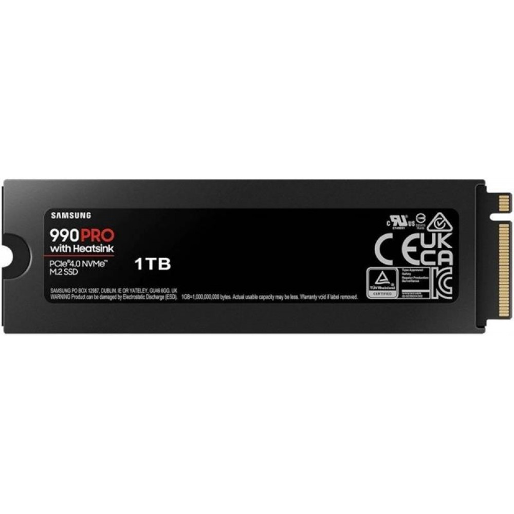 Накопичувач SSD 1ТB Samsung 990 PRO with Heatsink M.2 2280 PCIe 4.0 x4 NVMe V-NAND MLC (MZ-V9P1T0CW)