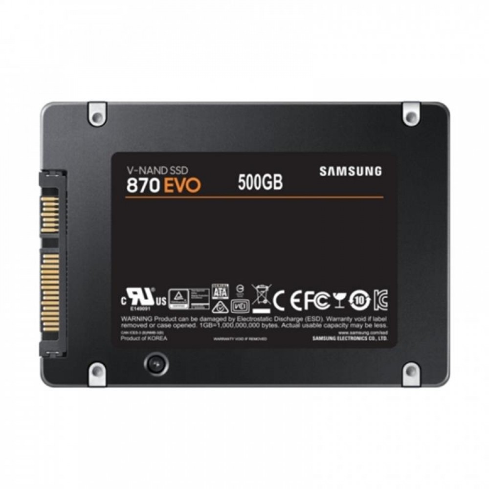 Накопичувач SSD 500GB Samsung 870 EVO 2.5" SATAIII MLC (MZ-77E500BW)