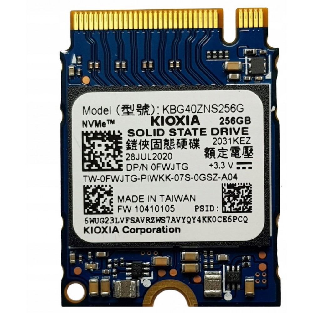 Накопичувач SSD 256GB Kioxia BG4 M.2 2230 PCIe 3.0 x4 3D NAND TLC (KBG40ZNS256G_OEM)