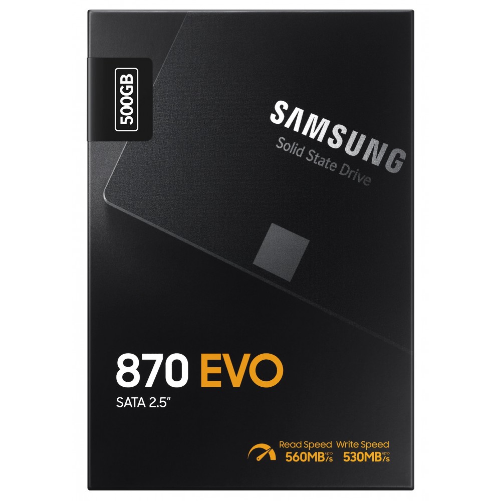 Накопичувач SSD 500GB Samsung 870 EVO 2.5" SATAIII MLC (MZ-77E500B/EU)