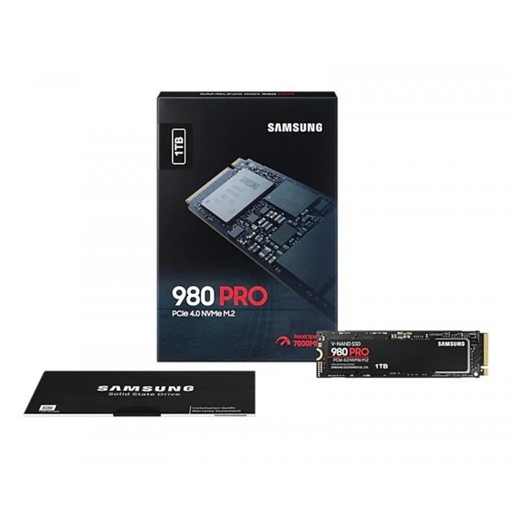 Накопитель SSD 1ТB Samsung 980 PRO M.2 2280 PCIe 4.0 x4 NVMe V-NAND MLC (MZ-V8P1T0BW)