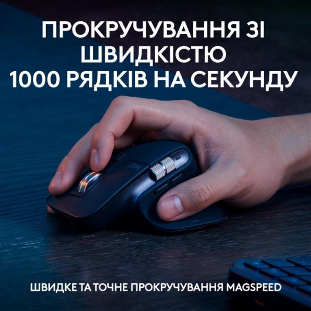 Комплект (клавиатура, мышь) беспроводной Logitech MX Keys S Combo Graphite (920-011614)