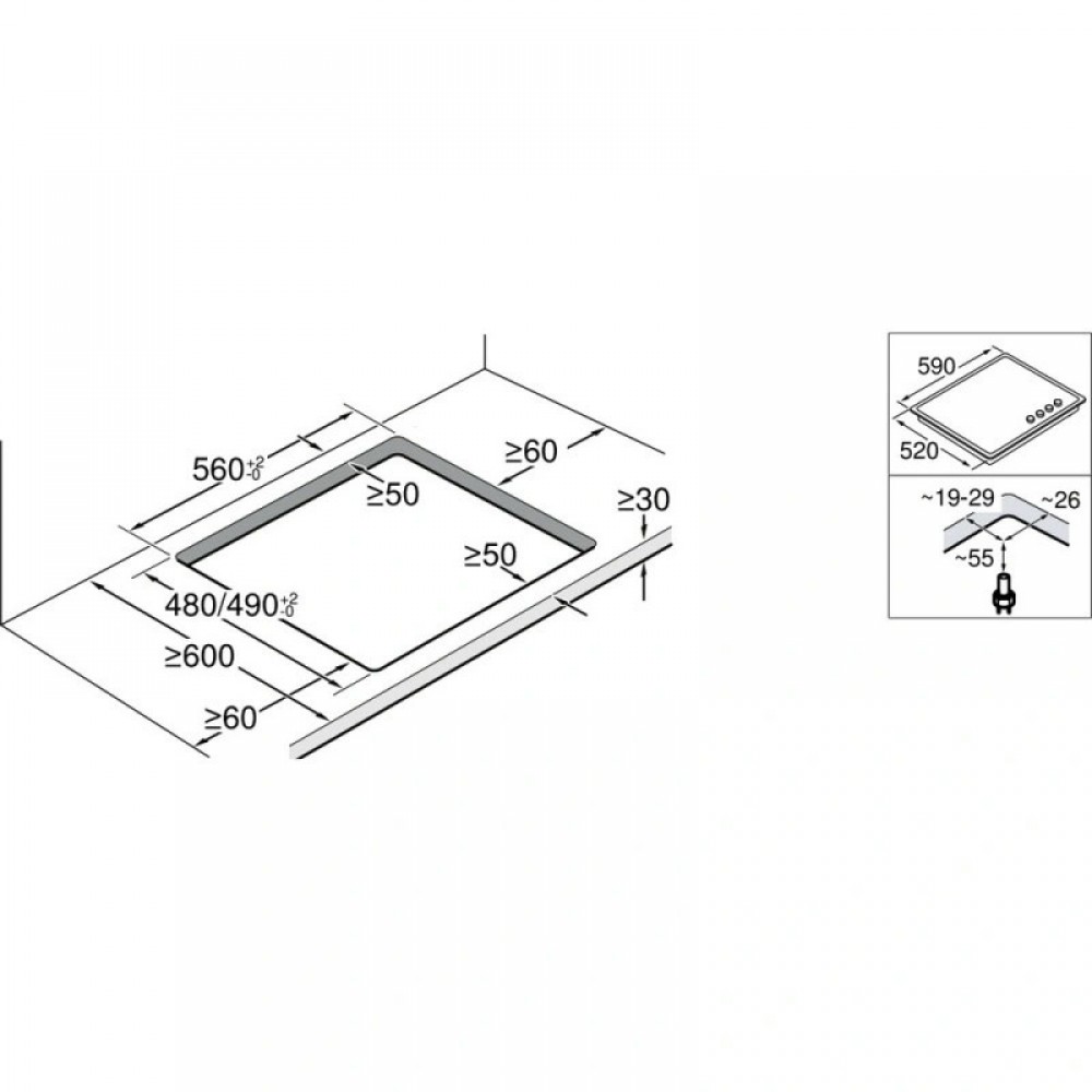 Варильна поверхня Bosch PNK6B2P40R