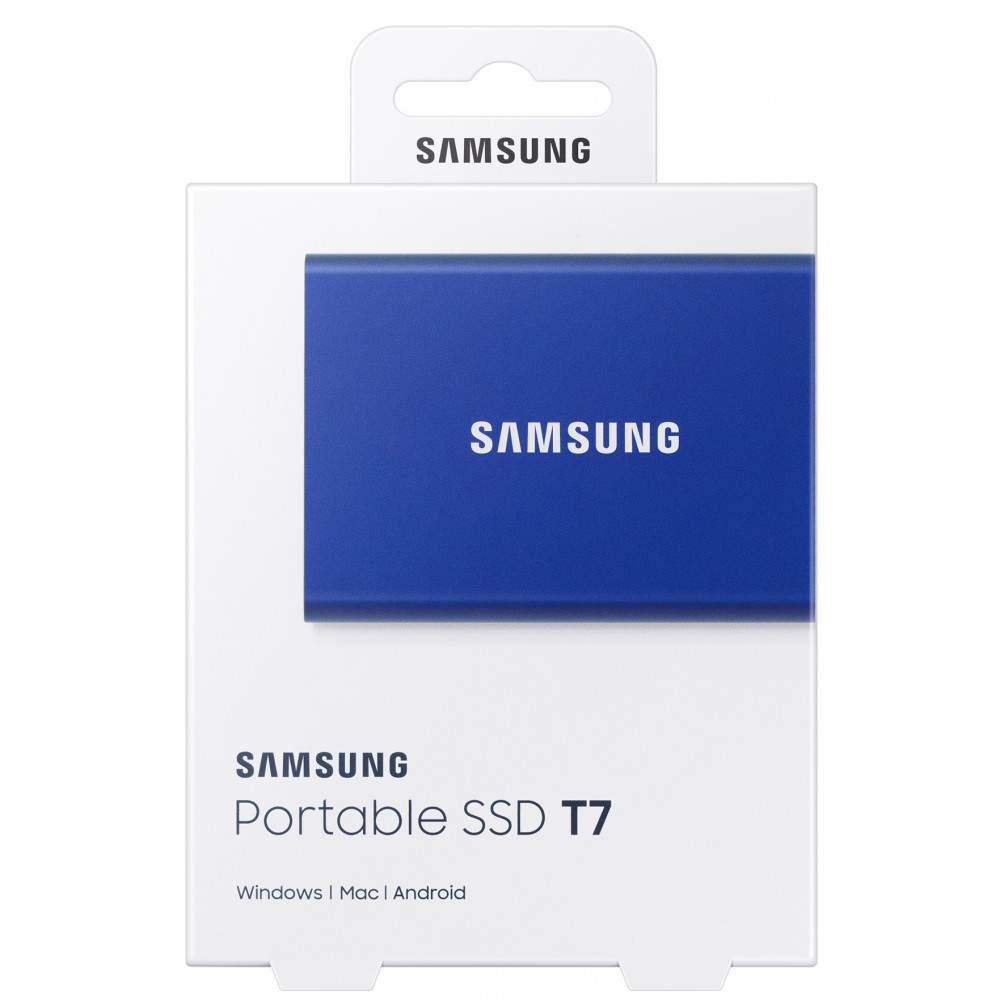 Накопитель внешний SSD 2.5" USB 1.0 TB Samsung T7 Indigo Blue (MU-PC1T0H/WW)