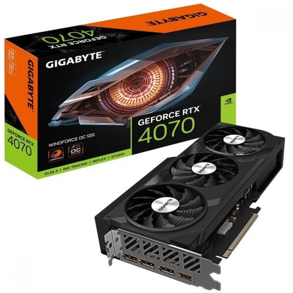 Видеокарта GF RTX 4070 Ti Super 16GB GDDR6X Windforce MAX OC Gigabyte (GV-N407TSWF3MAX OC-16GD)