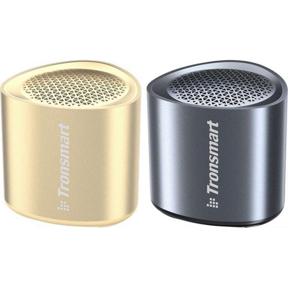 Акустическая система Tronsmart Nimo Mini Speaker Polar Black + Nimo Mini Speaker Gold (994703)