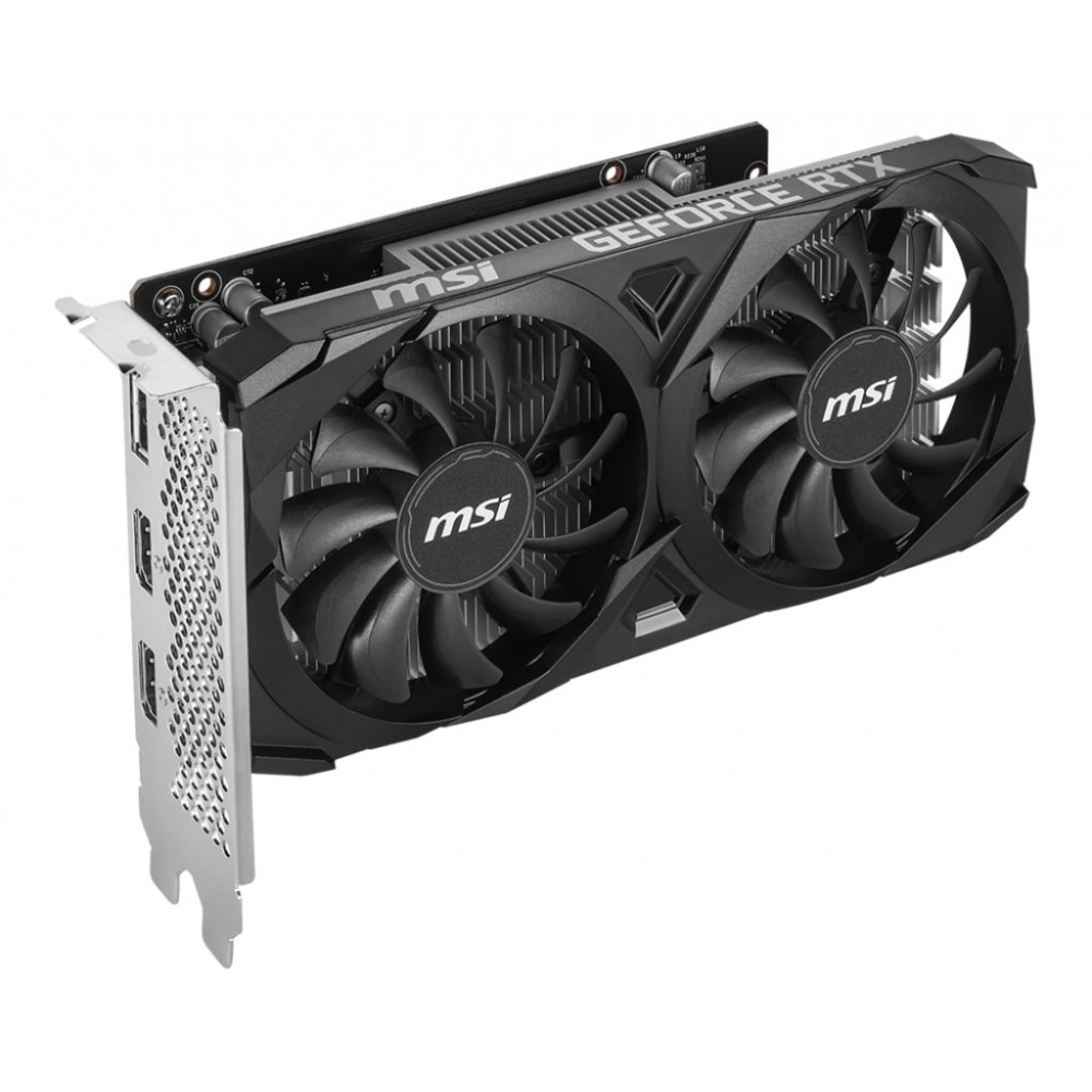 Видеокарта GF RTX 3050 6GB GDDR6 Ventus 2X E 6G OC MSI (GeForce RTX 3050 VENTUS 2X E 6G OC)