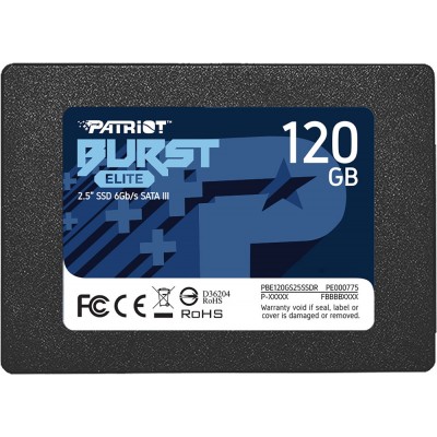 Накопитель SSD 120GB Patriot Burst Elite 2.5" SATAIII TLC (PBE120GS25SSDR)