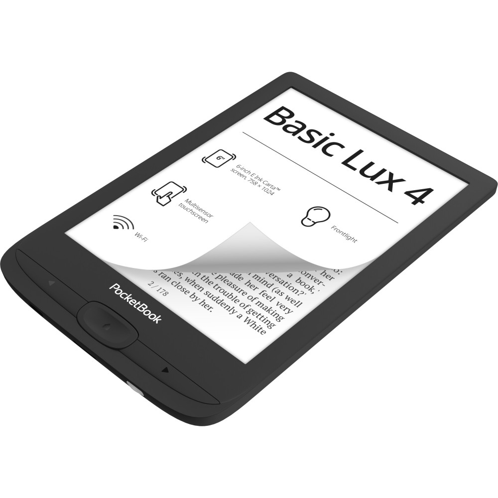 Электронная книга PocketBook 618 Basic Lux 4 Ink Black (PB618-P-CIS)