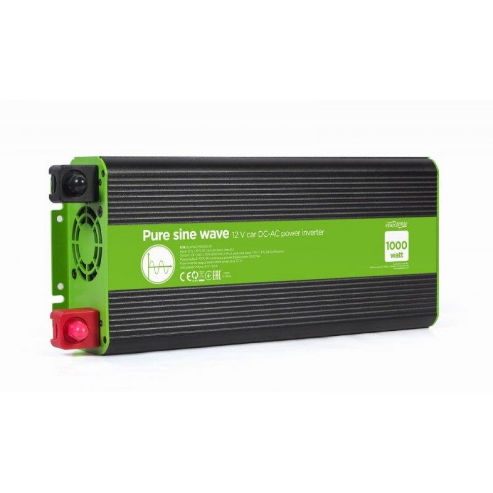 Инвертор напряжения EnerGenie EG-PWC-PS1000-01 1000W