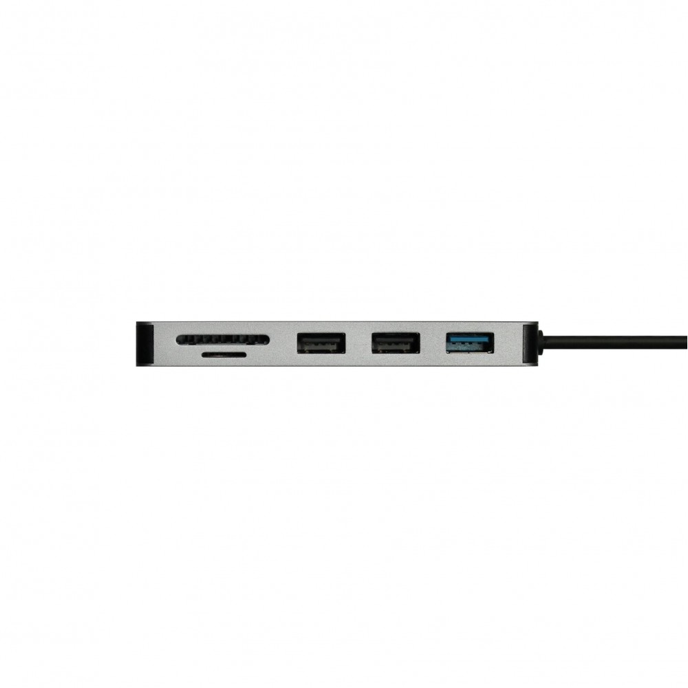 Концентратор USB 3.1 Type-C Grand-X PD Сharging HDMI/3хUSB/Type-C/OTG/CR (SG-512)