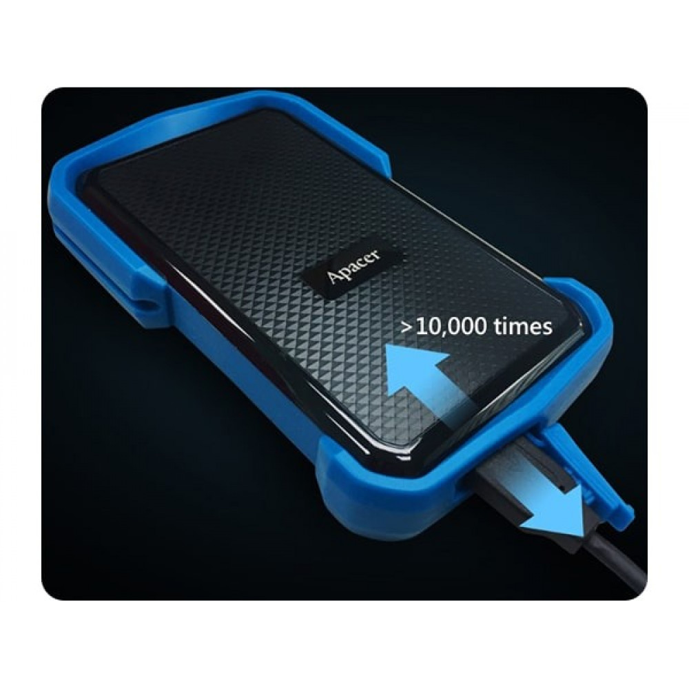 Внешний жесткий диск 2.5" USB 1.0TB Apacer Apacer AC631 Black/Blue (AP1TBAC631U-1)