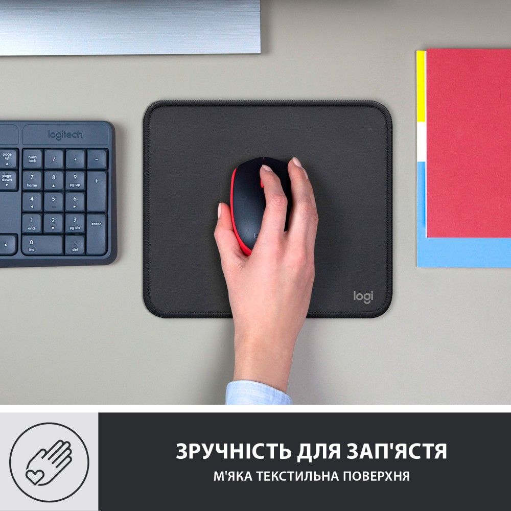 Игровая поверхность Logitech Mouse Pad Studio Graphite (956-000049)