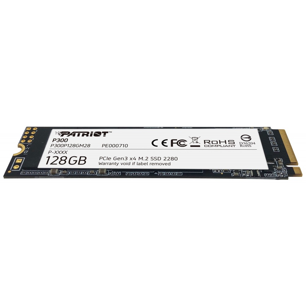 Накопитель SSD 128GB Patriot P300 M.2 2280 PCIe 3.0 x4 NVMe TLC (P300P128GM28)