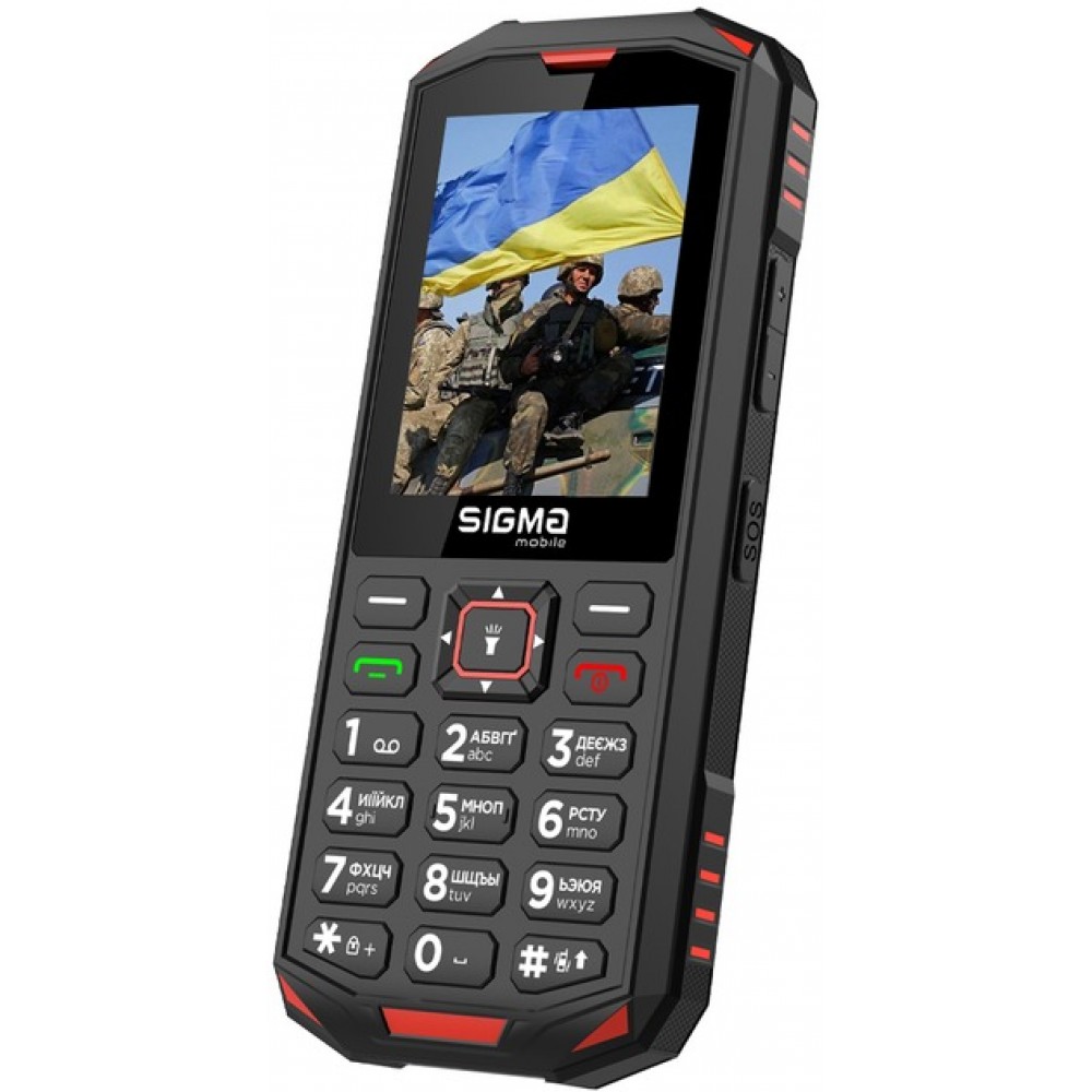 Мобильный телефон Sigma mobile X-treme PA68 Dual Sim Black/Red (4827798466520)