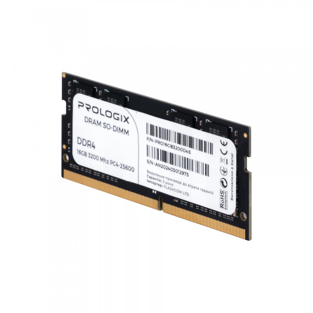 Модуль памяти SO-DIMM 8GB/3200 DDR4 Prologix (PRO8GB3200D4S)