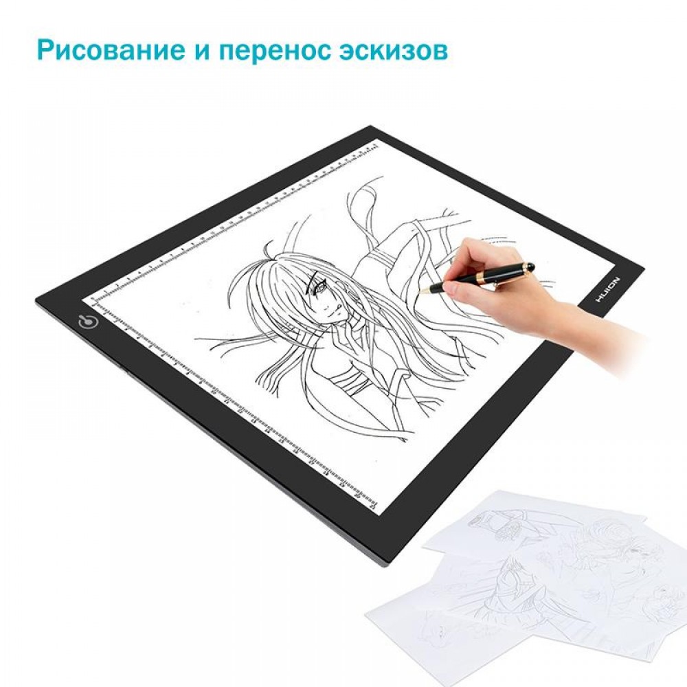 LED планшет (светокопировальный) Huion L4S + перчатка