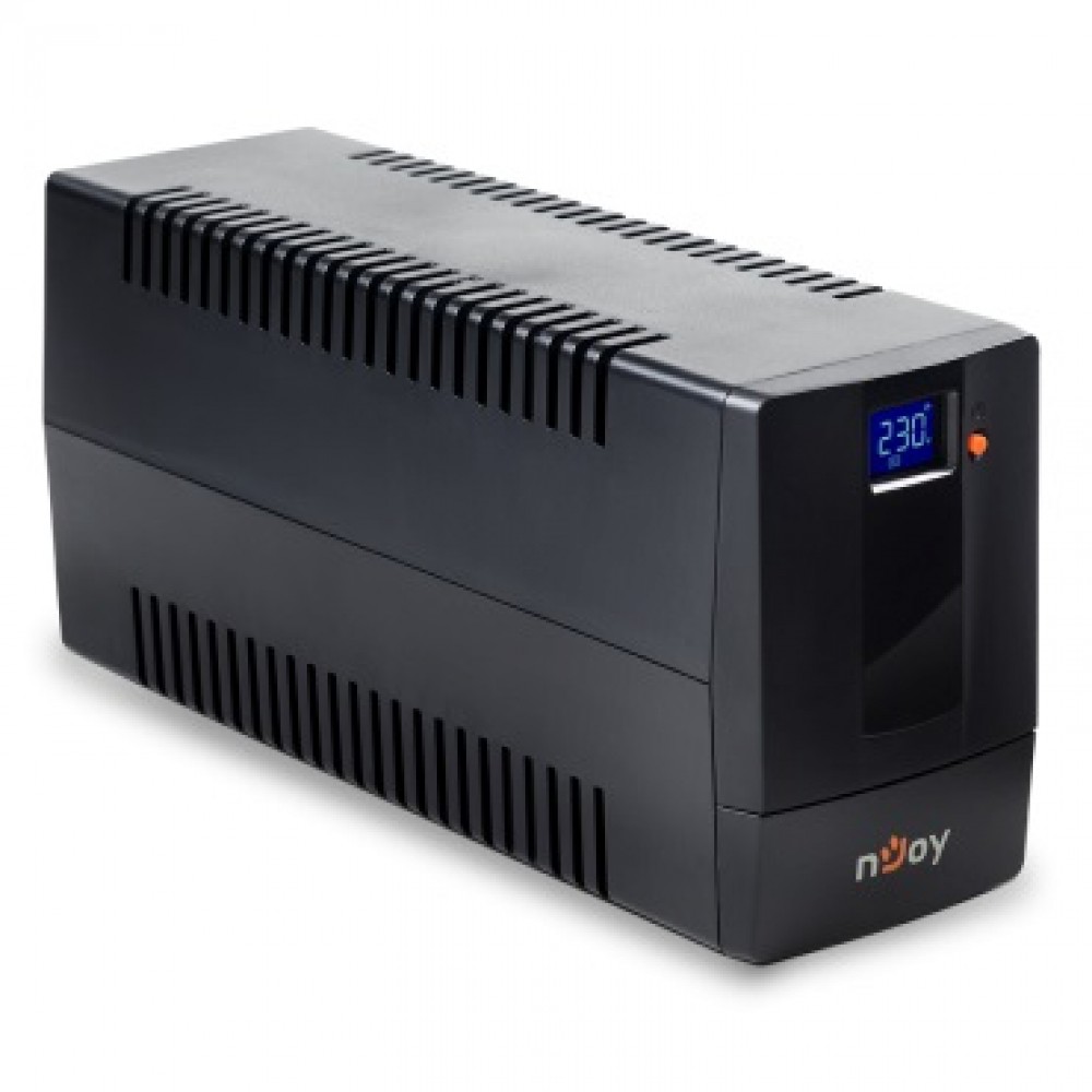 ИБП Njoy Horus Plus 800 (PWUP-LI080H1-AZ01B) Lin.int., AVR, 2 x евро, USB, LCD, пластик