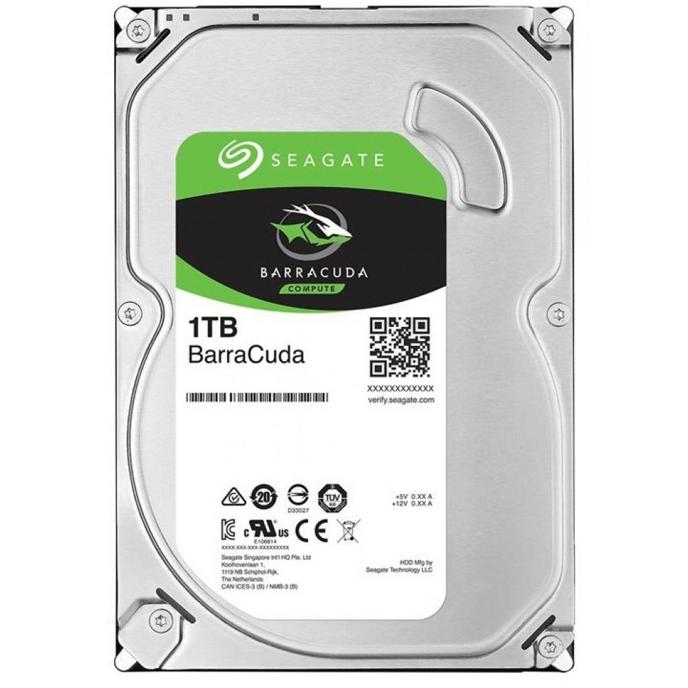 Накопитель HDD SATA 1.0TB Seagate BarraCuda 256MB (ST1000DM014)