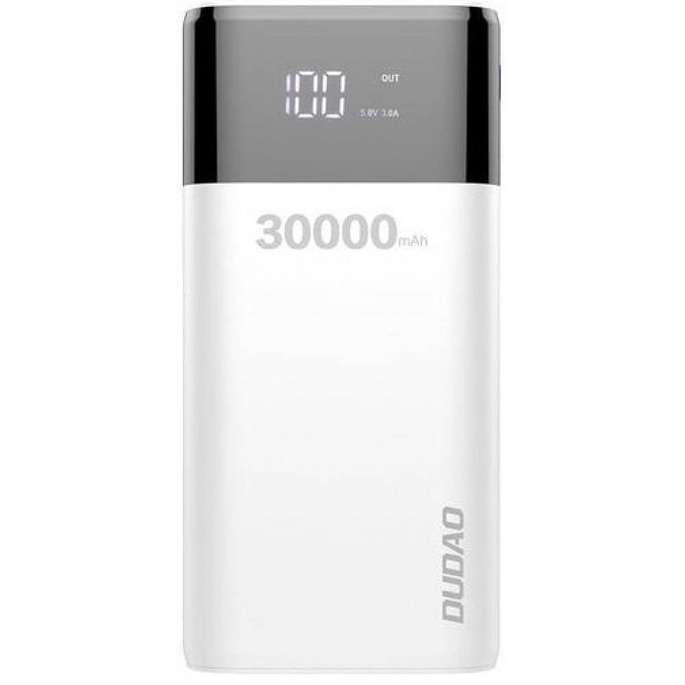 Универсальная мобильная батарея Dudao Power Bank K8Max 30000mAh White (6973687240776)