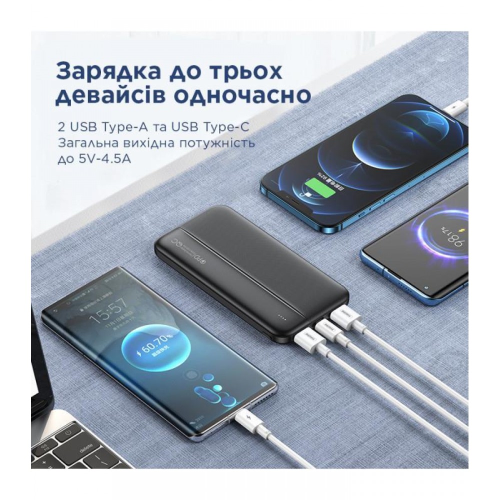 Универсальная мобильная батарея Remax RPP-212 Tinyl 10000mAh Black (RPP-212)