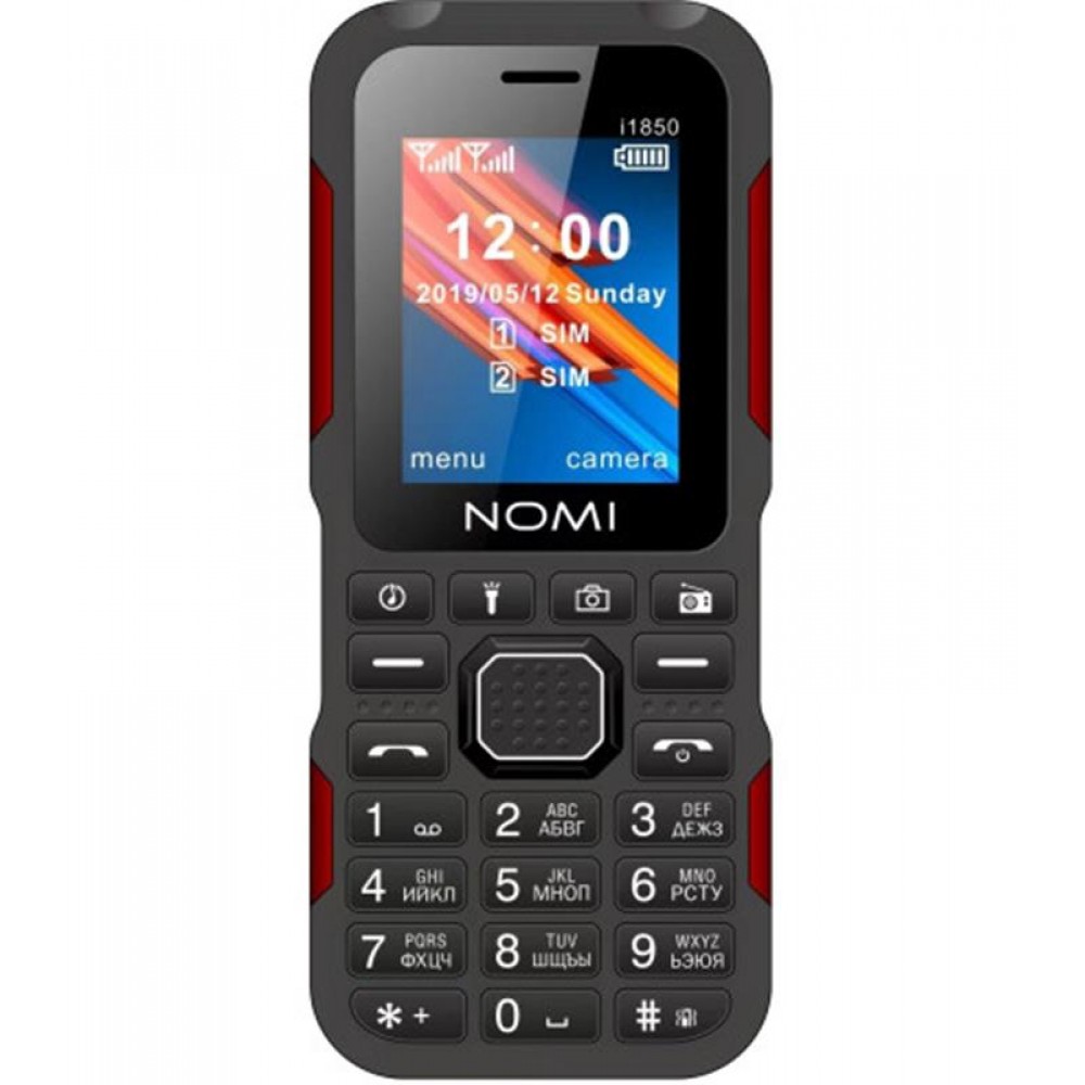 Мобильный телефон Nomi i1850 Dual Sim Black-Red