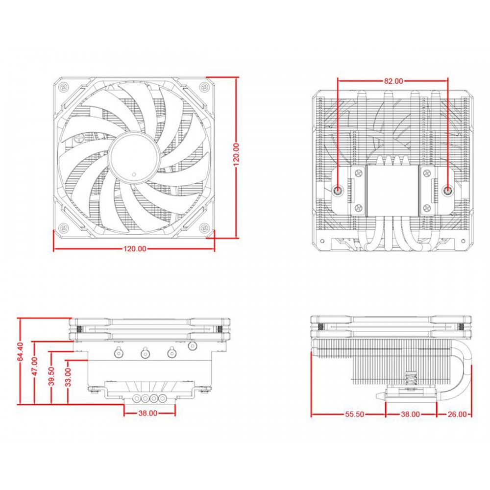 Кулер процессорный ID-Cooling IS-65-XT Black