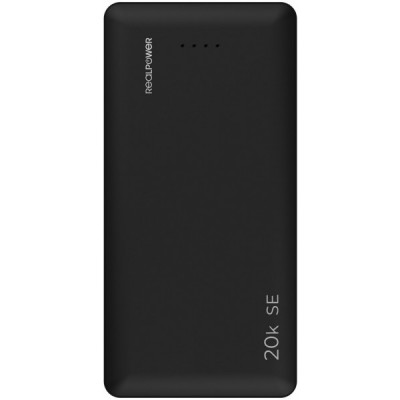 Универсальная мобильная батарея RealPower PB-20k SE Powerbank 20000mAh Black (PB-20k)