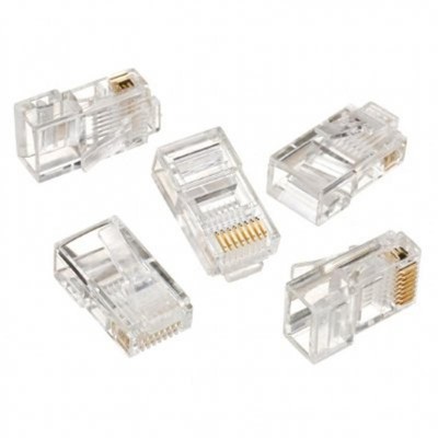 Коннектор RJ 45 Cablexpert (LC-8P8C-001/10) с позолоченными контактами (10 шт/уп)