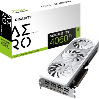 Видеокарта GF RTX 4060 Ti 8GB GDDR6 Aero OC Gigabyte (GV-N406TAERO OC-8GD)