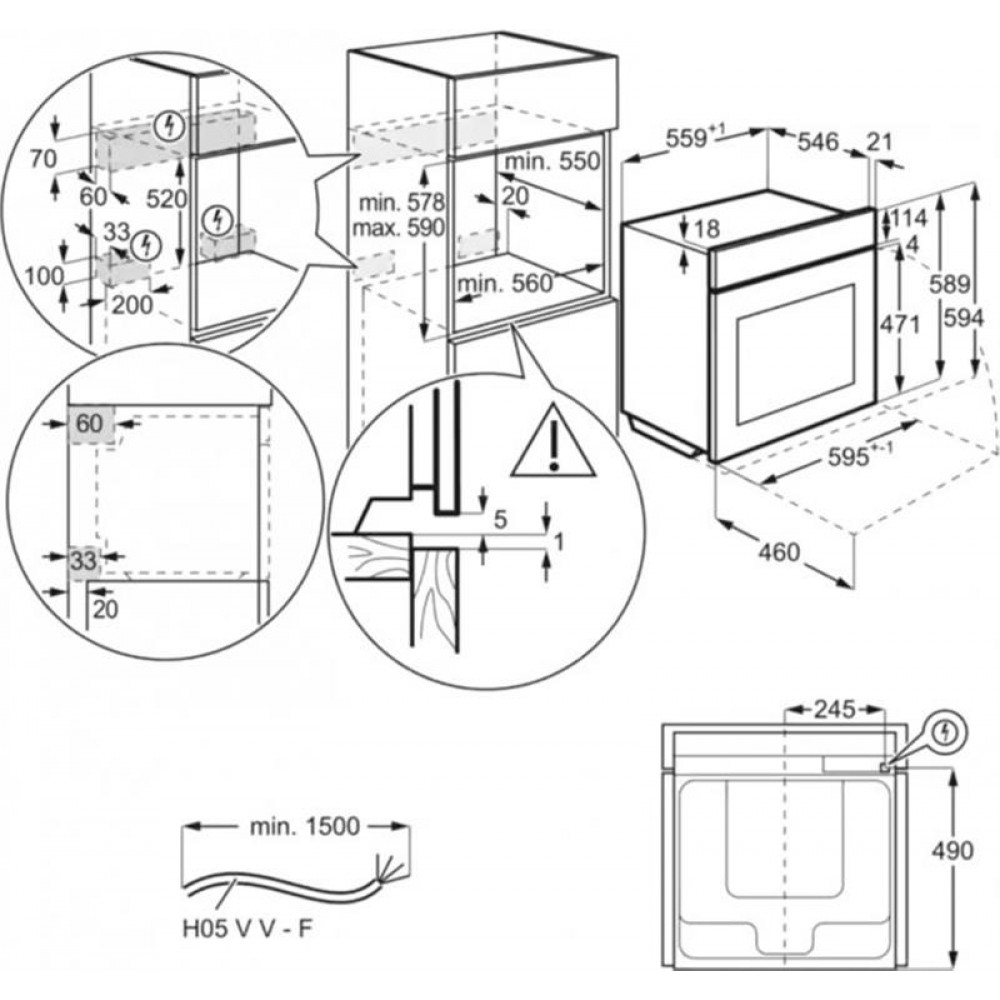 Духовой шкаф Electrolux EOF5C50BZ