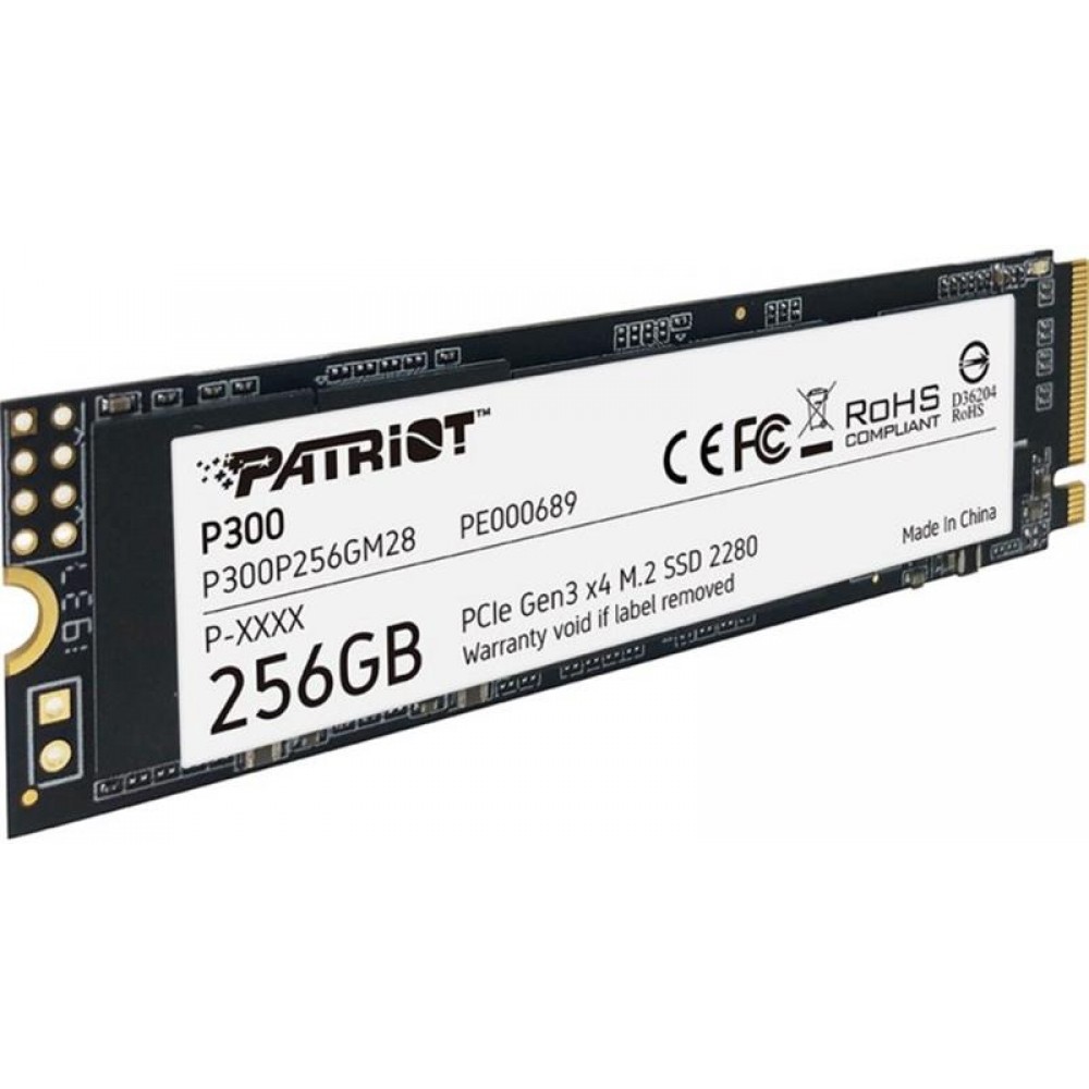 Накопитель SSD 256GB Patriot P300 M.2 2280 PCIe 3.0 x4 NVMe TLC (P300P256GM28)