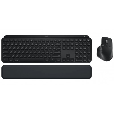 Комплект (клавиатура, мышь) беспроводной Logitech MX Keys S Combo Graphite (920-011614)