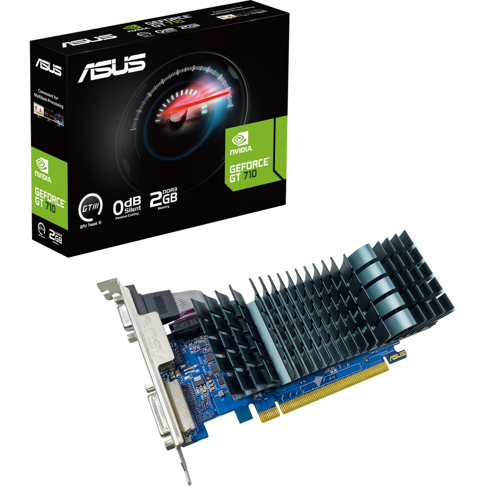 Видеокарта GF GT 710 2GB GDDR5 Evo Asus (GT710-SL-2GD5-BRK-EVO)