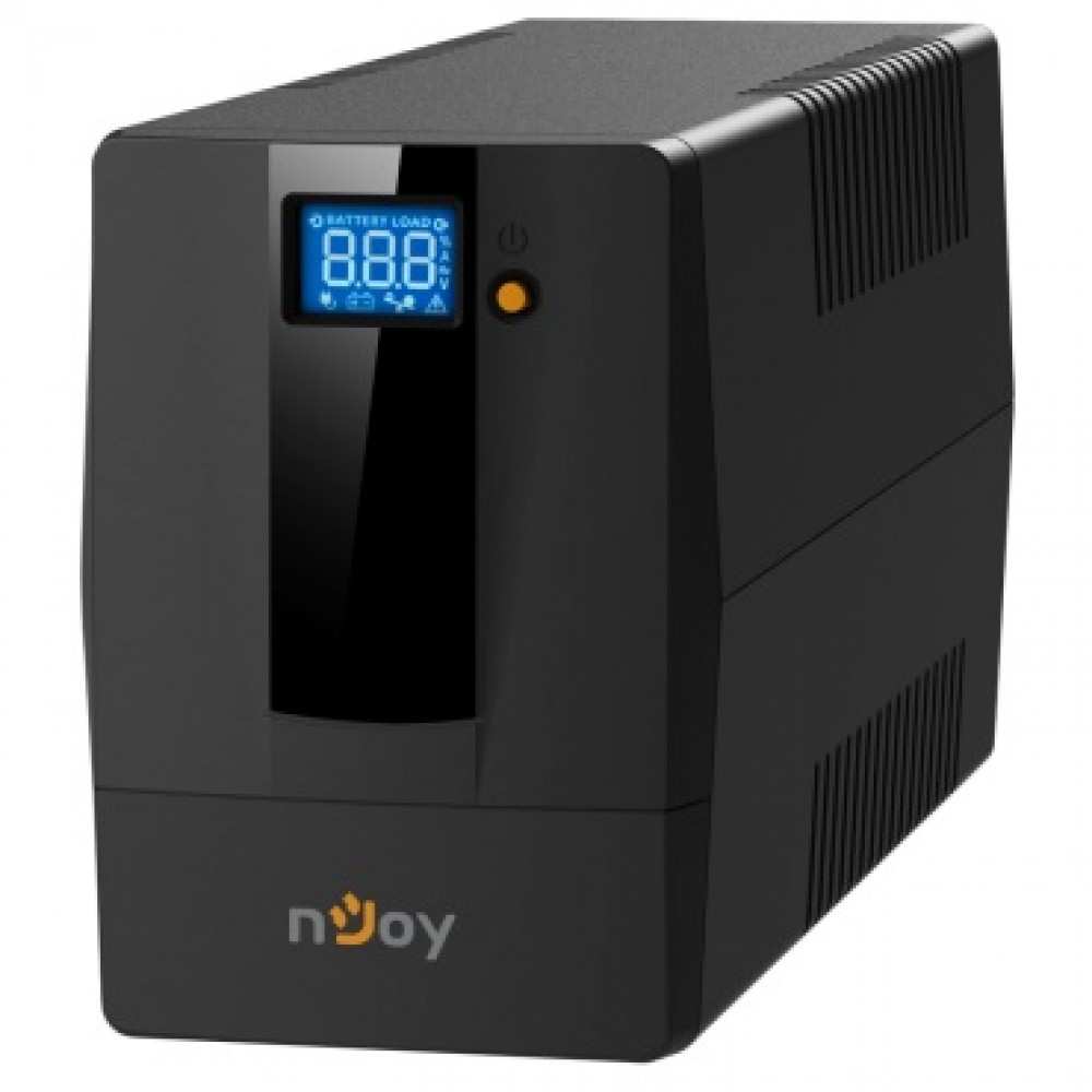 ИБП Njoy Horus Plus 800 (PWUP-LI080H1-AZ01B) Lin.int., AVR, 2 x евро, USB, LCD, пластик