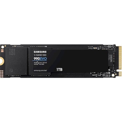 Накопитель SSD 1ТB Samsung 990 EVO M.2 2280 PCIe 5.0 x4 NVMe V-NAND TLC (MZ-V9E1T0BW)