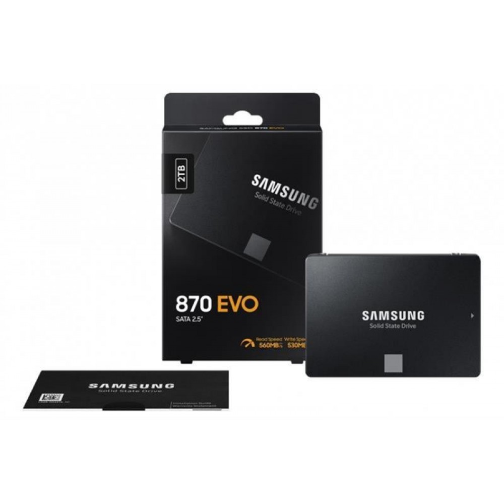 Накопитель SSD 2TB Samsung 870 EVO 2.5" SATAIII MLC (MZ-77E2T0B/EU)