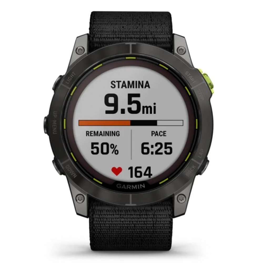 Смарт-часы Garmin Enduro 2 Sapphire Carbon Gray DLC Titanium with Black UltraFit Nylon Strap (010-02754-13)